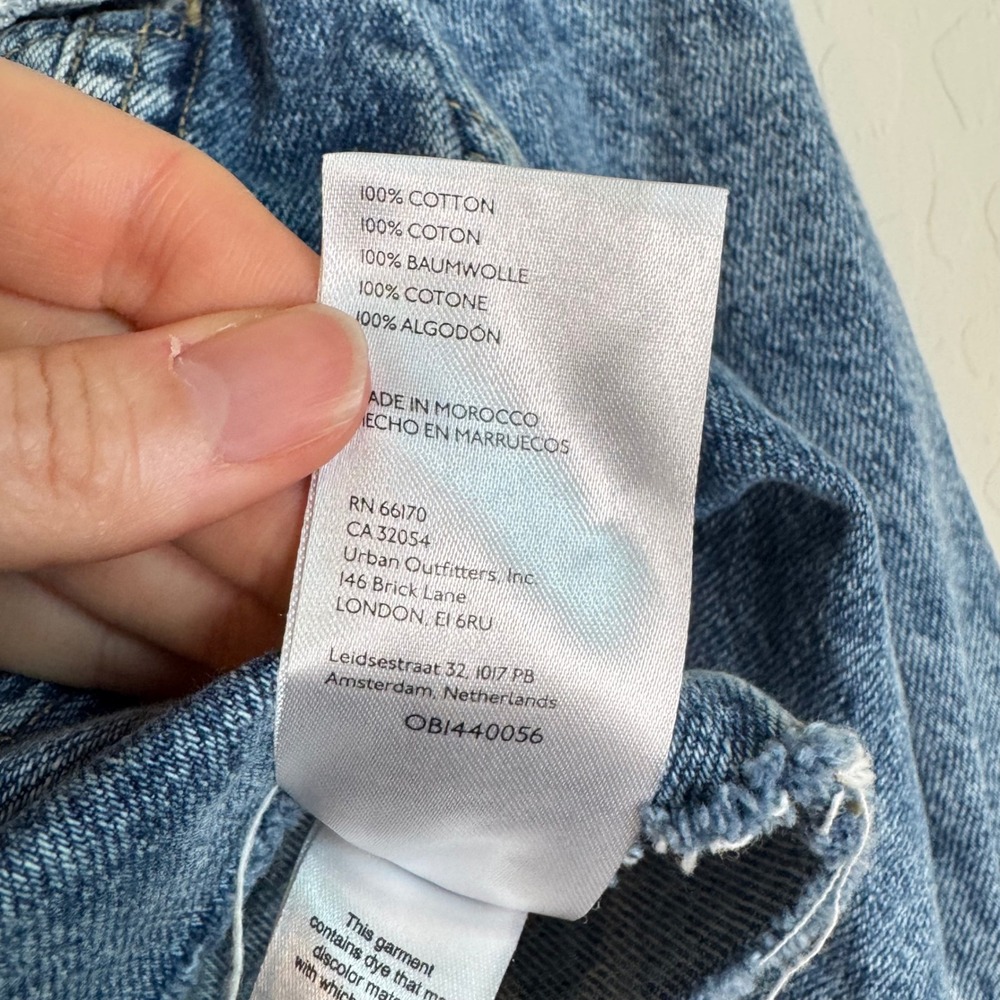We The Free Ollie Femme Cropped Denim Trucker Jacket Preppy Women's Cropped - Picture 6 of 10